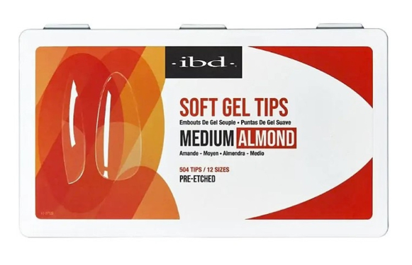 IBD SOFT GEL TIPS MEDIUM ALMOND