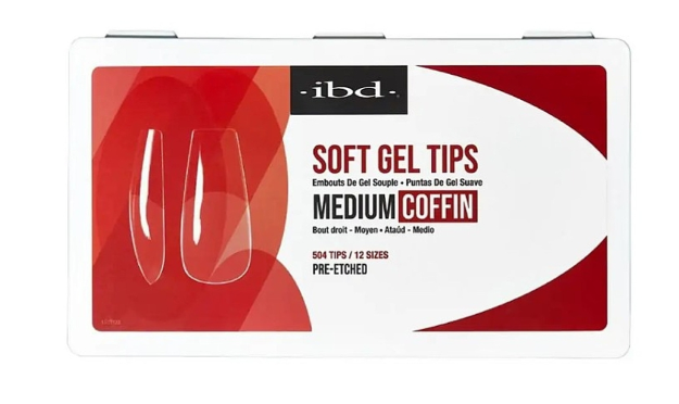 IBD GEL TIPS MEDIUM COFFIN 