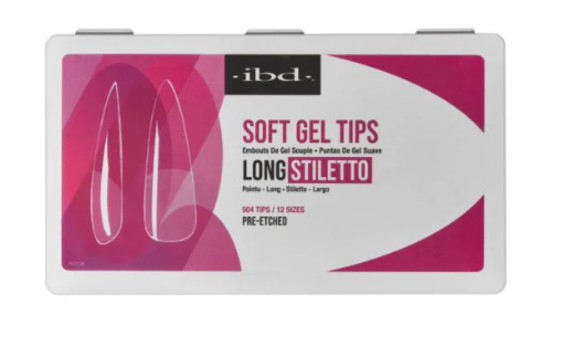 IBD SOFT GEL TIPS LONG STILLETO 