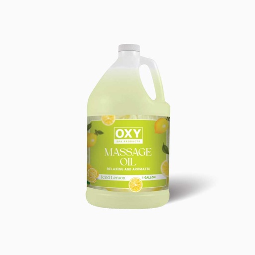 OXY MASSAGE OIL ICED LEMON 1 GAL